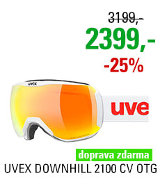 UVEX DOWNHILL 2100 CV RACE OTG white mat/mir orange colorvision orange S5503921430 25/26