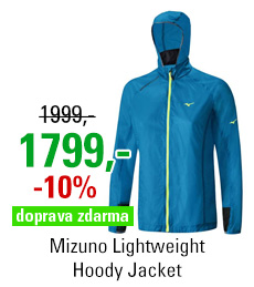 Mizuno Lightweight Hoody Jacket Blue J2GC620326