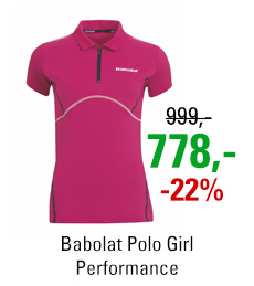 Babolat Polo Girl Match Performance Cherry Red 2015