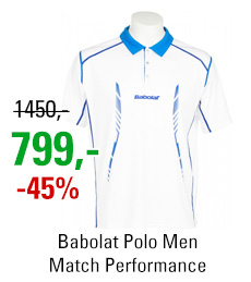 Babolat Polo Men Match Performance White 2014