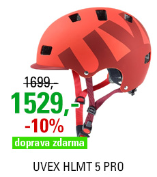 UVEX HLMT 5 PRO, RED MAT 2016