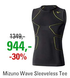 Mizuno Wave Sleeveless Tee Black/Yellow A2GA600194