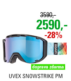 UVEX SNOWSTRIKE PM, black mat/ltm blue S5504182226