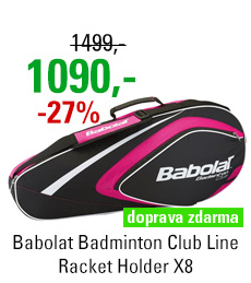 Babolat Badminton Club Line Racket Holder X8 Pink 2015