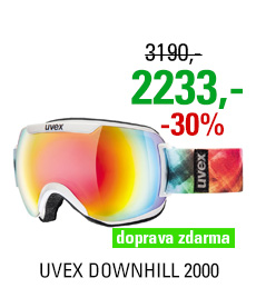 UVEX DOWNHILL 2000, white/rainbow S5501151526