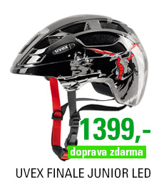 UVEX FINALE JUNIOR LED, DRAGON RED BLACK