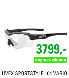 UVEX SPORTSTYLE 104, VARIO BLACK MAT/SMOKE