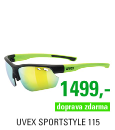 UVEX SPORTSTYLE 115, BLACK MAT YELLOW