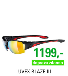 UVEX BLAZE III, BLACK RED