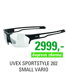 UVEX SPORTSTYLE 202 SMALL VARIO, BLACK MAT/SMOKE