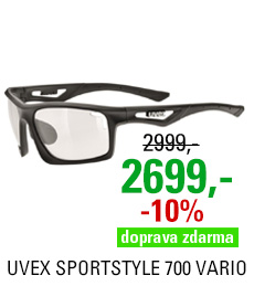 UVEX SPORTSTYLE 700 VARIO, BLACK MAT