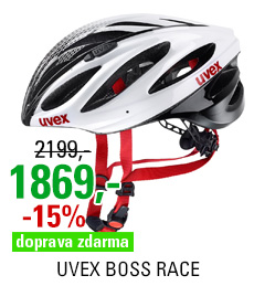 UVEX BOSS RACE, WHITE-BLACK