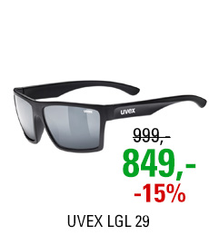 UVEX LGL 29, BLACK MAT/MIR. SILVER