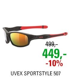 UVEX SPORTSTYLE 507, BLACK MAT RED