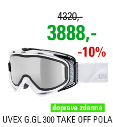 UVEX G.GL 300 TAKE OFF POLA white/fullmirror S5502121226