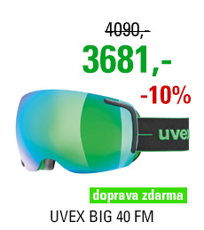 UVEX BIG 40 FM black-green mat double lens S5504417226