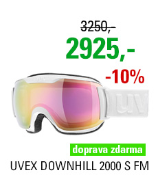 UVEX DOWNHILL 2000 S FM white double lens S5504371026