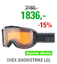 UVEX SNOWSTRIKE LGL, black mat dl/lasegold lite S5504202029