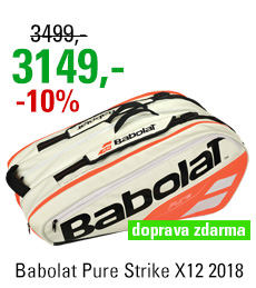 Babolat Pure Strike Racket Holder X12 White/Red 2018