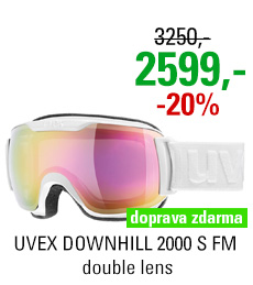 UVEX DOWNHILL 2000 S FM white double lens S5504371026