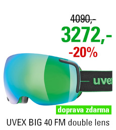 UVEX BIG 40 FM black-green mat double lens S5504417226