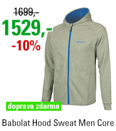 Babolat Hood Sweat Men Core Grey 2018