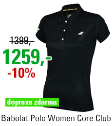 Babolat Polo Women Core Club Black 2018