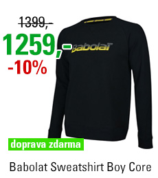 Babolat Sweatshirt Boy Core Black 2018