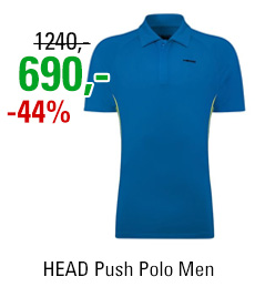 HEAD Push Polo Men Blue