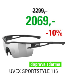 UVEX BRÝLE SPORTSTYLE 116, BLACK MAT