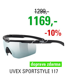 UVEX SPORTSTYLE 117, BLACK MAT WHITE