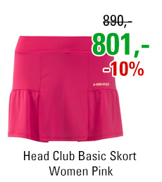 Head Club Basic Skort Women Pink