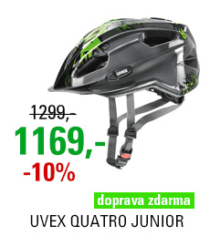 UVEX HELMA QUATRO JUNIOR, ANTHRACITE-GREEN 2018