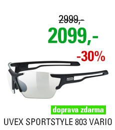 UVEX BRÝLE SPORTSTYLE 803 VARIO, BLACK MAT (2201)