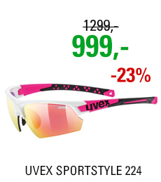 UVEX BRÝLE SPORTSTYLE 224, WHITE PINK