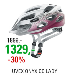 UVEX HELMA ONYX CC LADY, WHITE-RED MAT 2018