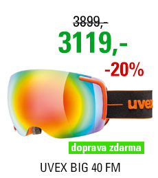 UVEX BIG 40 FM orange/mir rainbow clear S5504416026