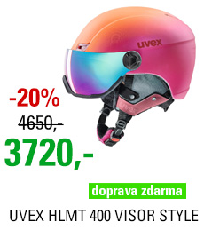 UVEX HLMT 400 VISOR STYLE pink-orange met mat S566215900 18/19
