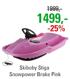 Skiboby Stiga Snowpower Brake Pink
