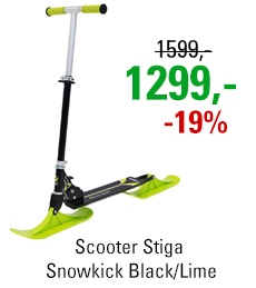 Scooter Stiga Snowkick Black/Lime