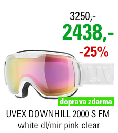 UVEX DOWNHILL 2000 S FM white dl/mir pink clear S5504371026