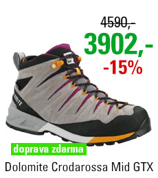 Dolomite Crodarossa Mid GTX Women Pewter Grey/Pansy Purple