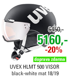 UVEX HLMT 500 VISOR black-white mat S566213210 18/19