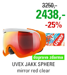 UVEX JAKK SPHERE white-orange mat/mir red clear S5504321326