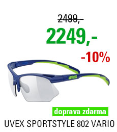 UVEX BRÝLE SPORTSTYLE 802 VARIO, BLUE GREEN MAT