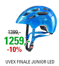 UVEX HELMA FINALE JUNIOR LED, BLUE (51-55)