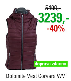 Dolomite Vest Corvara WV Burgundy Red