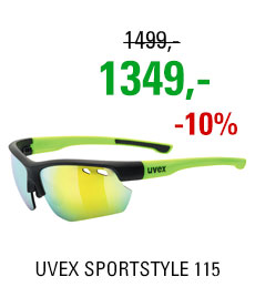 UVEX SPORTSTYLE 115, BLACK MAT YELLOW