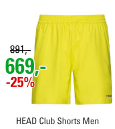 HEAD Club Shorts Men Yellow
