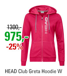 HEAD Club Greta Hoodie Full Zip Women Magenta/White